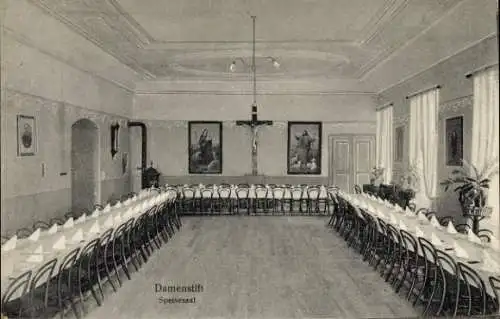 Ak München, Damenstift, Speisesaal