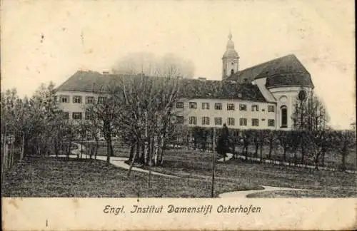 Ak Grafenau im Bayerischen Wald, Institut Damenstift, Gartenanlage