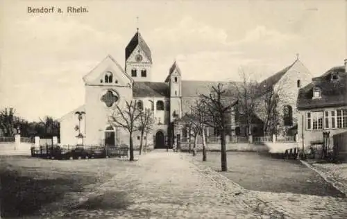 Ak Bendorf am Rhein, Platz, Kirche