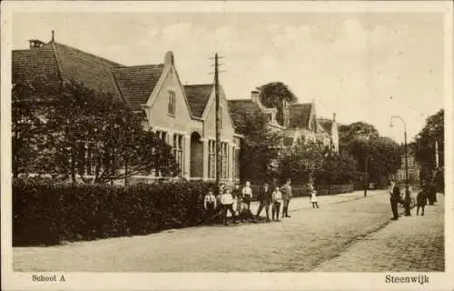 Ak Steenwijk Steenwijkerland Overijssel, Schule