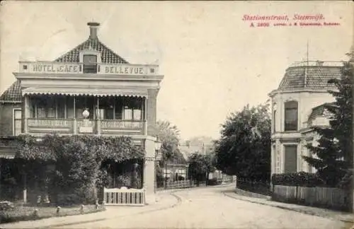 Ak Steenwijk Steenwijkerland Overijssel, Stationsstraat