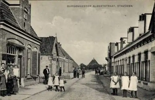 Ak Staveren Stavoren Fryslân Niederlande, Burgemeester Albertstraat