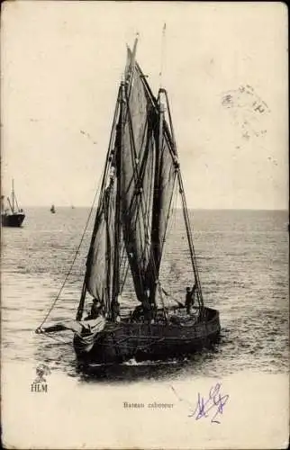 Ak Fischfang, Fischerboot, Ufer, Strand