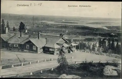 Ak Kristiania Christiania Oslo Norwegen, Sportstuen Holmenkollen