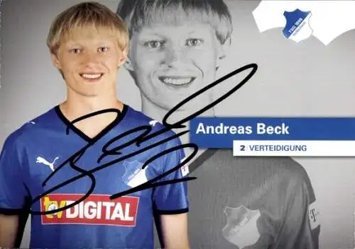 Autogramm Fußball, Andreas Beck, TSG 1899 Hoffenheim