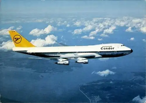 Ak Deutsches Passagierflugzeug, Boeing 747-200, Jumbo Jet, Condor