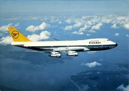 Ak Deutsches Passagierflugzeug, Boeing 747-200, Jumbo Jet, Condor