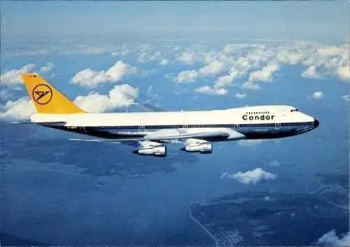 Ak Deutsches Passagierflugzeug, Boeing 747-200, Jumbo Jet, Condor