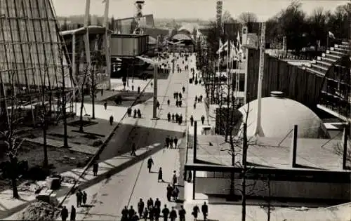 Ak Bruxelles Brüssel, Expo 1958, Natienlaan vanaf Belvederelaan