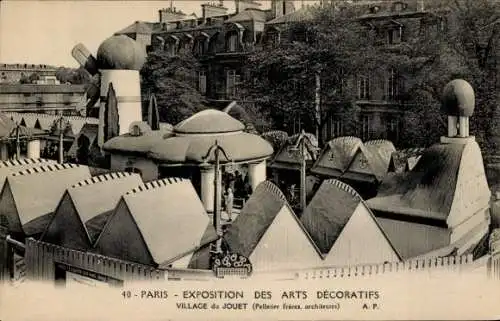 Ak Paris, Exposition des Arts Décoratifs 1925, Village du Jouet