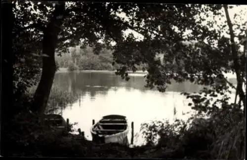Ak Himmelpfort Fürstenberg an der Havel, See, Boot