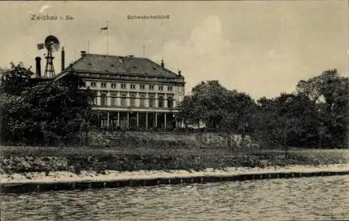 Ak Zwickau in Sachsen, Schwanenschloss
