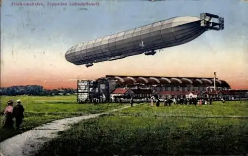 Ak Friedrichshafen am Bodensee, Zeppelin Luftschiffwerft