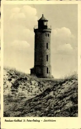 Ak Nordseebad Sankt Peter Ording, Leuchtturm