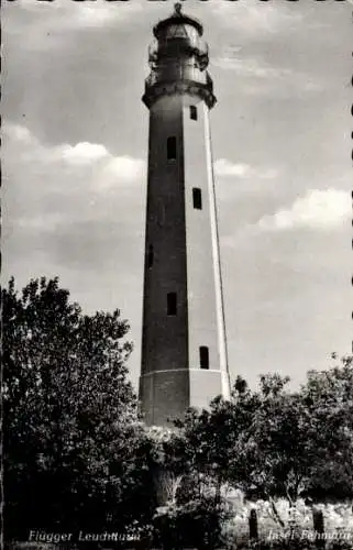 Ak Flügge Insel Fehmarn, Leuchtturm