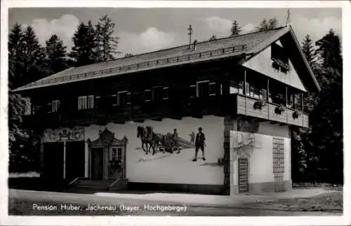 Ak Jachenau in Oberbayern, Pension Huber