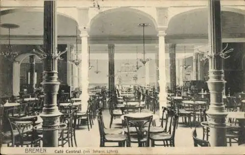 Ak Hansestadt Bremen, Café Central, Gastraum