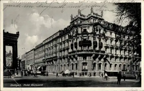 Ak Stuttgart am Neckar, Hotel Marquardt