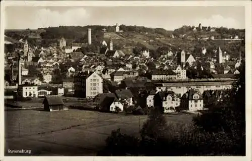 Ak Ravensburg in Württemberg Oberschwaben, Teilansicht