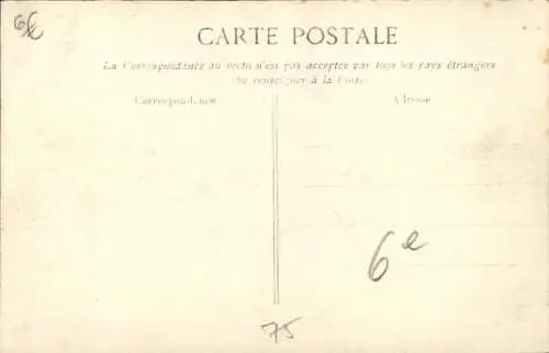 Ak Paris VI, Place Saint-André des Arts, Die große Seineflut am 28. Januar 1910