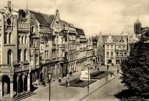 Ak Hansestadt Wismar, Markt, Rats-Apotheke