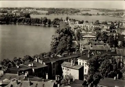 Ak Schwerin in Mecklenburg, Pfaffenteich, Ziegelsee, Panorama