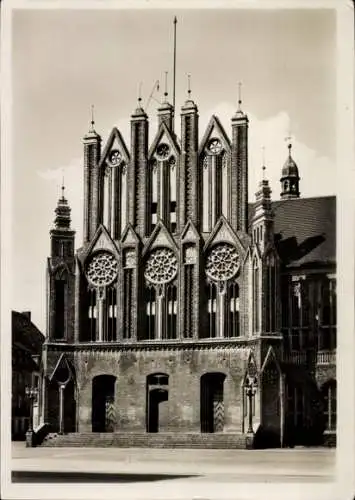 Ak Frankfurt Oder, Rathaus, Südfront, Giebel