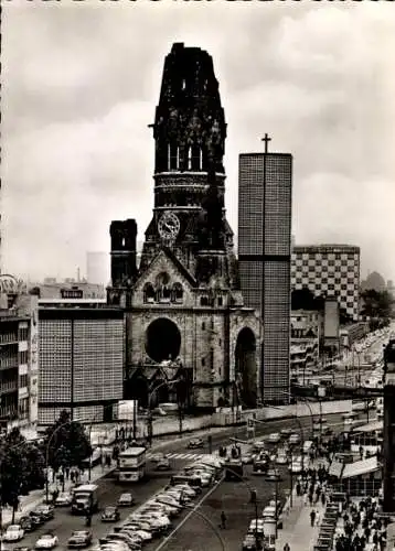 Ak Berlin Charlottenburg, Kaiser Wilhelm Gedächtniskirche