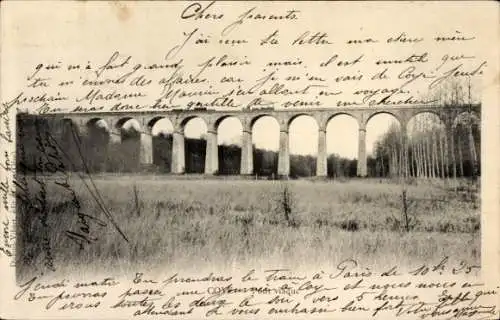 Ak Coye Oise, Pont viaduc