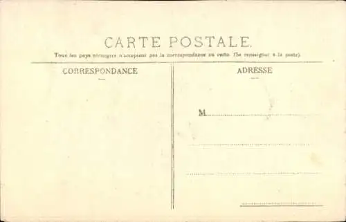 Ak Compiègne Oise, Rathaus, Fluss, Häuser