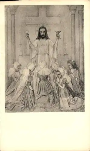 Künstler Ak Toorop, Jan, Christus Eucharisticus