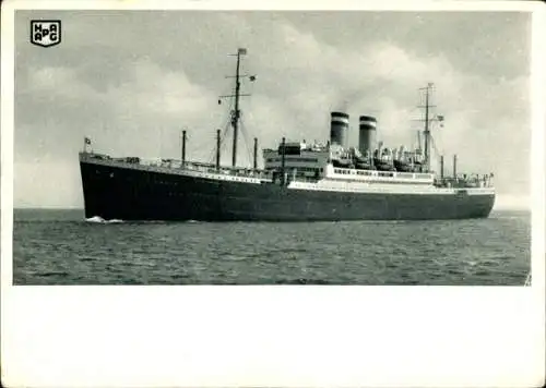 Ak Dampfer der Hamburg Amerika Linie, HAPAG