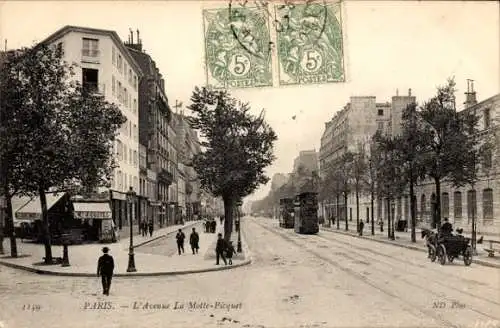 Ak Paris XV., Avenue La Motte Piquet