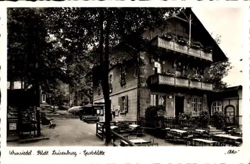 Ak Wunsiedel im Fichtelgebirge Oberfranken, Städt. Luisenburg-Gaststätte