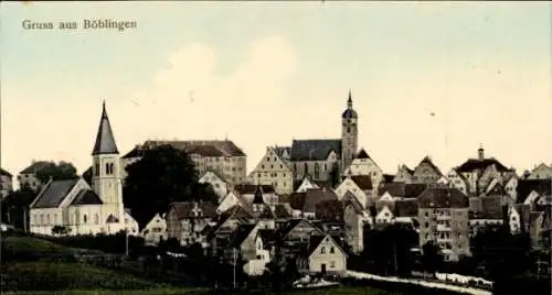 Ak Böblingen in Württemberg, Teilansicht