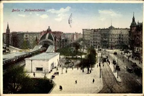 Ak Berlin Schöneberg, Nollendorfplatz, Hochbahn, Bahnhof