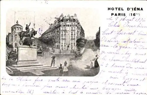 Ak Paris XVIe Passy, Hotel d'Iena