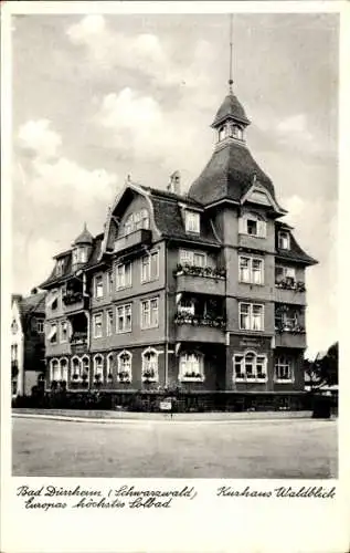 Ak Bad Dürrheim im Schwarzwald, Kurhaus Waldblick