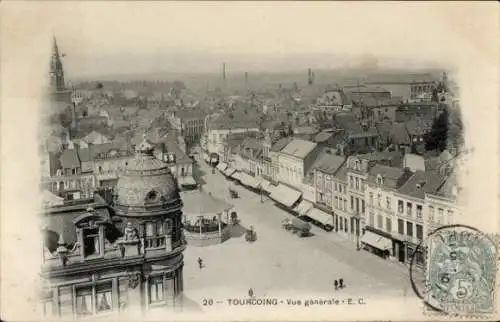 Ak Tourcoing Nord, Teilansicht, Platz, Pavillon