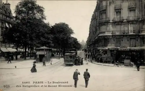 Ak Paris 17. Jahrhundert, Boulevard des Batignolles, Bazar Monceau