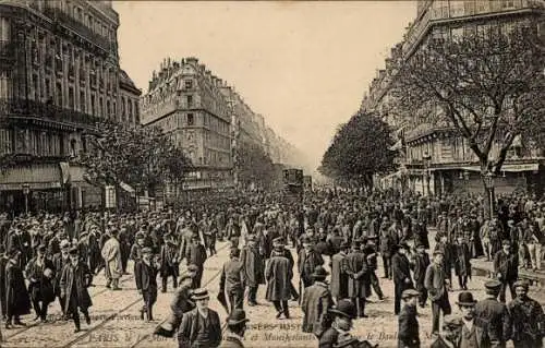 Ak Paris IX, Boulevard de Magenta, 1. Mai