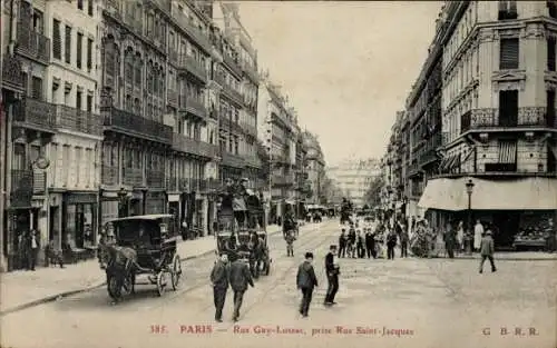 Ak Paris V, Rue Gay Lussac, übernommen Rue Saint Jacques