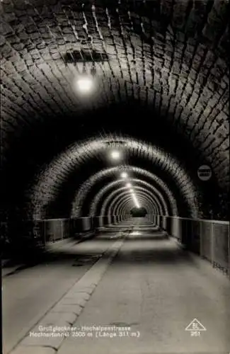 Ak Heiligenblut am Großglockner in Kärnten, Großglockner-Hochalpenstraße, Hochtortunnel