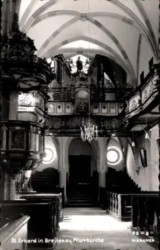 Ak Sankt Erhard Breitenau am Hochlantsch Steiermark, Pfarrkirche, Innenansicht
