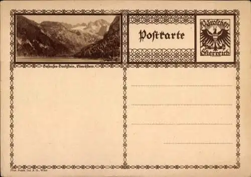 Ak Obertraun Oberösterreich, Dachstein Gosausee