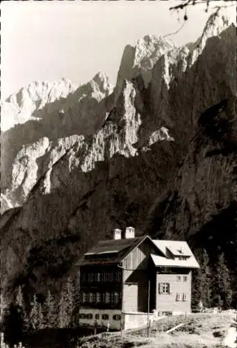 Ak Gosau in Oberösterreich, Gablonzerhütte mit Gosaukamm
