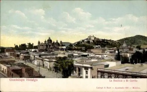 Ak Guadalupe Hidalgo Mexiko Stadt, Basilika, Cerrito