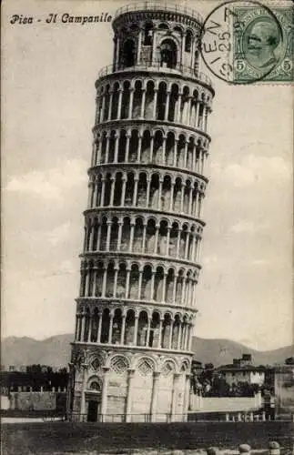 Ak Pisa Toscana, Campanile, Torre pendente