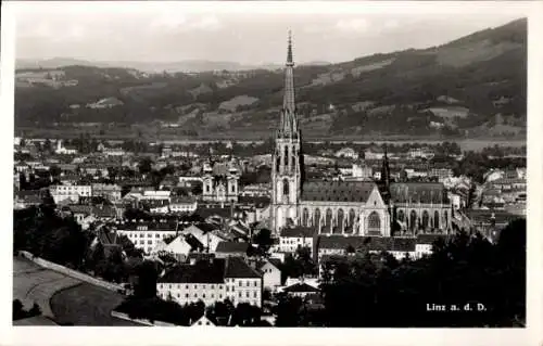 Ak Linz an der Donau Oberösterreich, Gesamtansicht