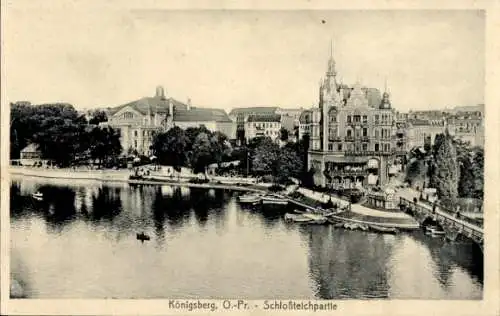Ak Kaliningrad Königsberg Ostpreußen, Schlossteich
